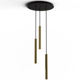 Combi 3 Light Pendant, Finish: Brass, 16 Inch