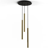 Combi 3 Light Pendant, Finish: Brass, 24 Inch