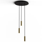 Combi 3 Light Pendant, Finish: Brass, 6 Inch
