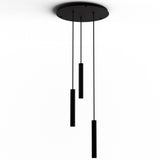 Combi 3 Light Pendant, Finish: Matte Black, 12 Inch