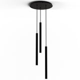 Combi 3 Light Pendant, Finish: Matte Black, 24 Inch