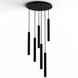 Combi 6 Light Suspension By Koncept, Light Only, Finish: Matte Black, Size: 16 Inch