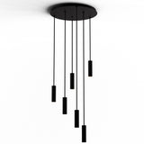Combi 6 Light Suspension By Koncept, Light Only, Finish: Matte Black, Size: 6 Inch