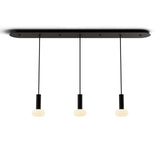 Combi Linear Pendant, Finish: Matte Black, Number Of Lights: 3 Light