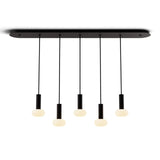 Combi Linear Pendant, Finish: Matte Black, Number Of Lights: 5 Light