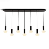 Combi Linear Pendant, Finish: Matte Black, Number Of Lights: 7 Light