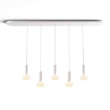 Combi Linear Pendant, Finish: Matte White, Number Of Lights: 5 Light