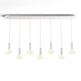 Combi Linear Pendant, Finish: Matte White, Number Of Lights: 7 Light