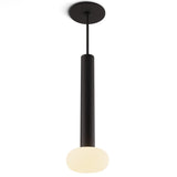 Combi Single Pendant Light By Koncept, Glass Ball, Finish: Matte Black, Size: 12 Inch