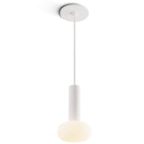 Combi Single Pendant Light By Koncept, Glass Ball, Finish: Matte White, Size: 6 Inch