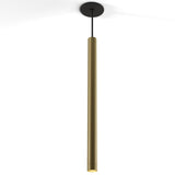 Combi Single Pendant Light By Koncept, Light Only, Finish: Brass, Size: 24 Inch