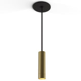 Combi Single Pendant Light By Koncept, Light Only, Finish: Brass, Size: 6 Inch