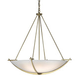 Compass Large Scale Pendant in Modern Brass, Opal Glass by Hubbardton Forge