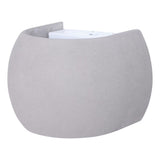 Concrete Gray Castle R Round Wall Sconce by Seed Design
