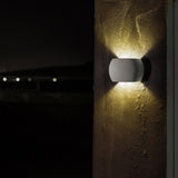 Concrete Gray Castle R Round Wall Sconce by Seed Design