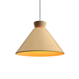 Conica Wide Pendant By Accord Lighting, Finish: Maple