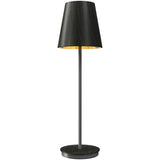 Conical Table Lamp Charcoal Small By Accord, , | Casa Di Luce Lighting
