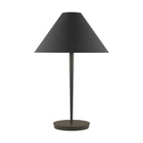 Contra Table Lamp — 16", Matte Charcoal Black, Matte Charcoal Black
