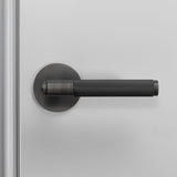Conventional Door Handle Set 2 Smoked Bronze By Buster And Punch Front View