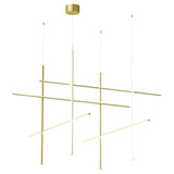 Coordinates Suspension Double Extra Large Anodized Champagne By Flos