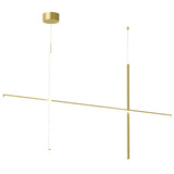 Coordinates Suspension Medium Anodized Champagne By Flos