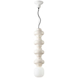 Copacabana Tall Pendant Light Cream By Ferroluce