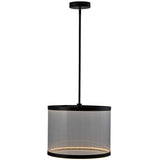 Cora Pendant Light By Small Silver Artcraft Front View5