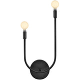 Cora Wall Sconce Black Right By Lark Living - Front View2