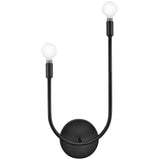 Cora Wall Sconce Black Right By Lark Living - Front View3