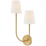 Cora Wall Sconce Lacquered Brass Left By Lark Living - Side View2