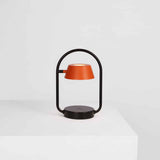 Coral Orange Olo Ring Portable Table Lamp by Seed Design