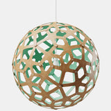 Coral Pendant Light Bamboo Aqua 39 Inch By David Trubridge