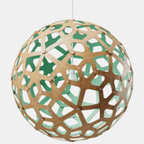 Coral Pendant Light Bamboo Aqua 47 Inch By David Trubridge