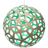 Coral Pendant Light Bamboo Aqua 63 Inch By David Trubridge