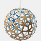 Coral Pendant Light Bamboo Blue 47 Inch By David Trubridge