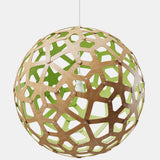 Coral Pendant Light Bamboo Lime 39 Inch By David Trubridge
