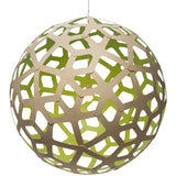 Coral Pendant Light Bamboo Lime 63 Inch By David Trubridge