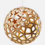 Coral Pendant Light Bamboo Orange 47 Inch By David Trubridge