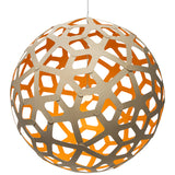 Coral Pendant Light Bamboo Orange 63 Inch By David Trubridge