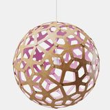Coral Pendant Light Bamboo Pink 39 Inch By David Trubridge