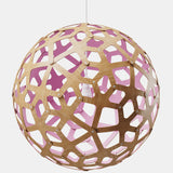 Coral Pendant Light Bamboo Pink 47 Inch By David Trubridge