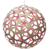 Coral Pendant Light Bamboo Pink 63 Inch By David Trubridge