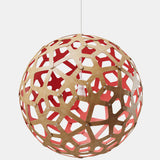 Coral Pendant Light Bamboo Red 39 Inch By David Trubridge