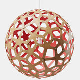 Coral Pendant Light Bamboo Red 47 Inch By David Trubridge