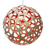 Coral Pendant Light Bamboo Red 63 Inch By David Trubridge