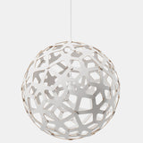 Coral Pendant Light White 2 Side 16 Inch By David Trubridge