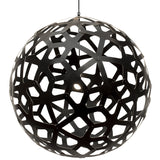 Coral Pendant Light Black 2 Sides 63 Inch By David Trubridge