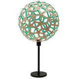 Coral Table Lamp Bamboo Aqua By David Trubridge