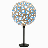 Coral Table Lamp Bamboo Blue By David Trubridge