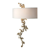 Coral Wall Sconce, shown in Modern Brass, by Hubbardton Forge